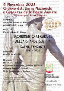 Palma Campania il 4 novembre per i 100 anni dell’inaugurazioni del monumento ai caduti.