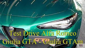 La Giulia GTA GTAM con Kimi Raikkonen e Domenico Bagnasco