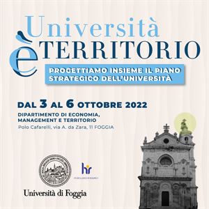 “Università è territorio”: l’Unifg al lavoro per il piano strategico 2022-2025