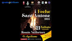 A Roseto Valfortore tutto pronto per i 'Foche Sant'Antone'