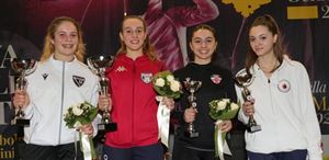 Gaia Carafa del Circolo Schermistico Dauno vince la seconda prova nazionale Cadetti di sciabola femminile